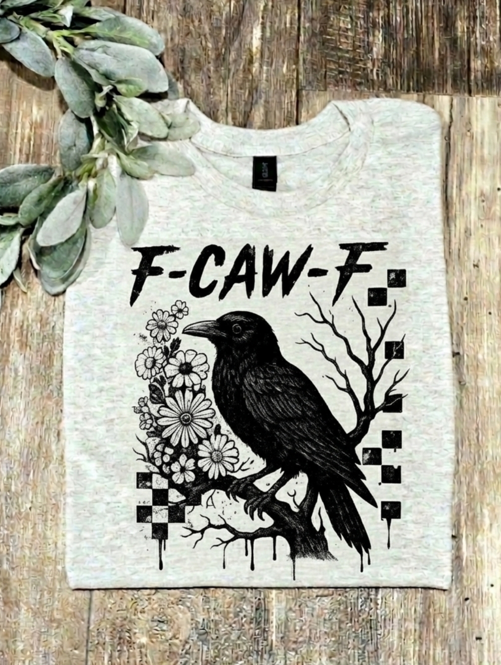 Funny shirt F Caw F Crow popular trending humor F Off Floral Cute
